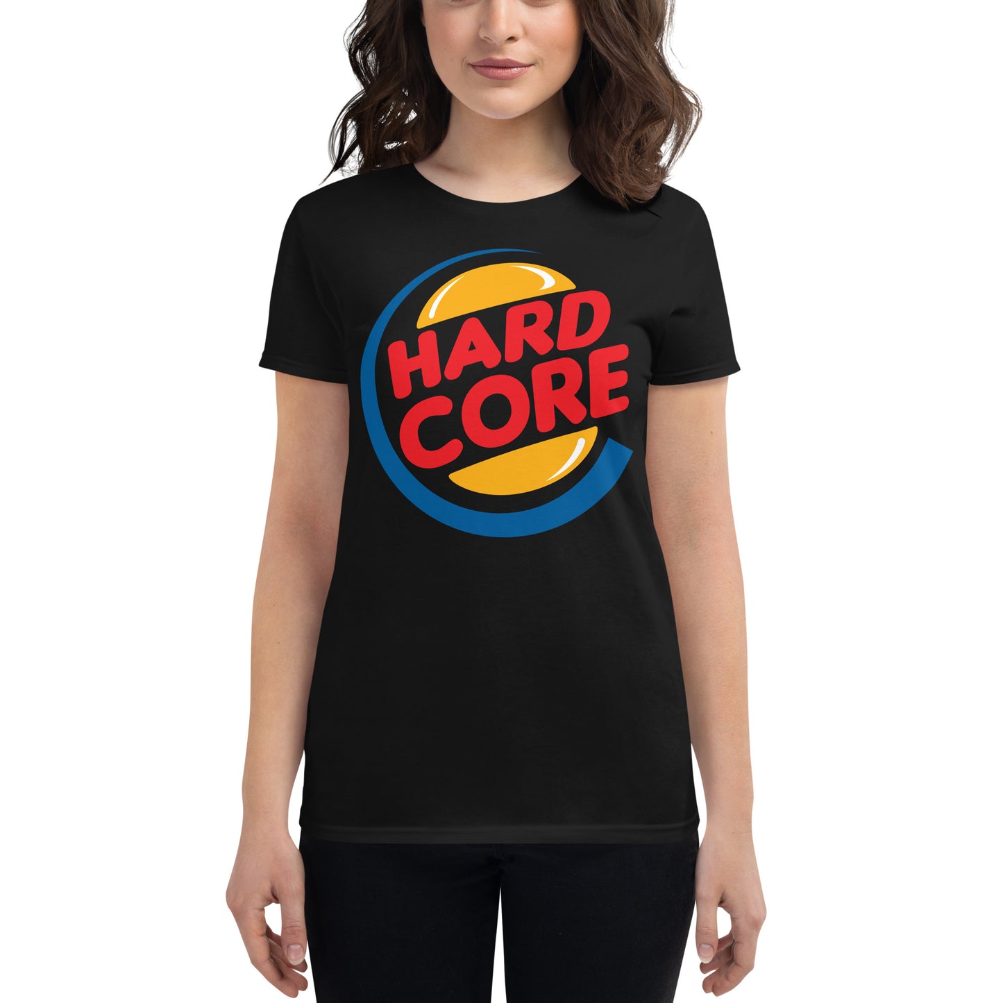 T-Shirt Women Hardcore ''BurgerKing'' (Black)