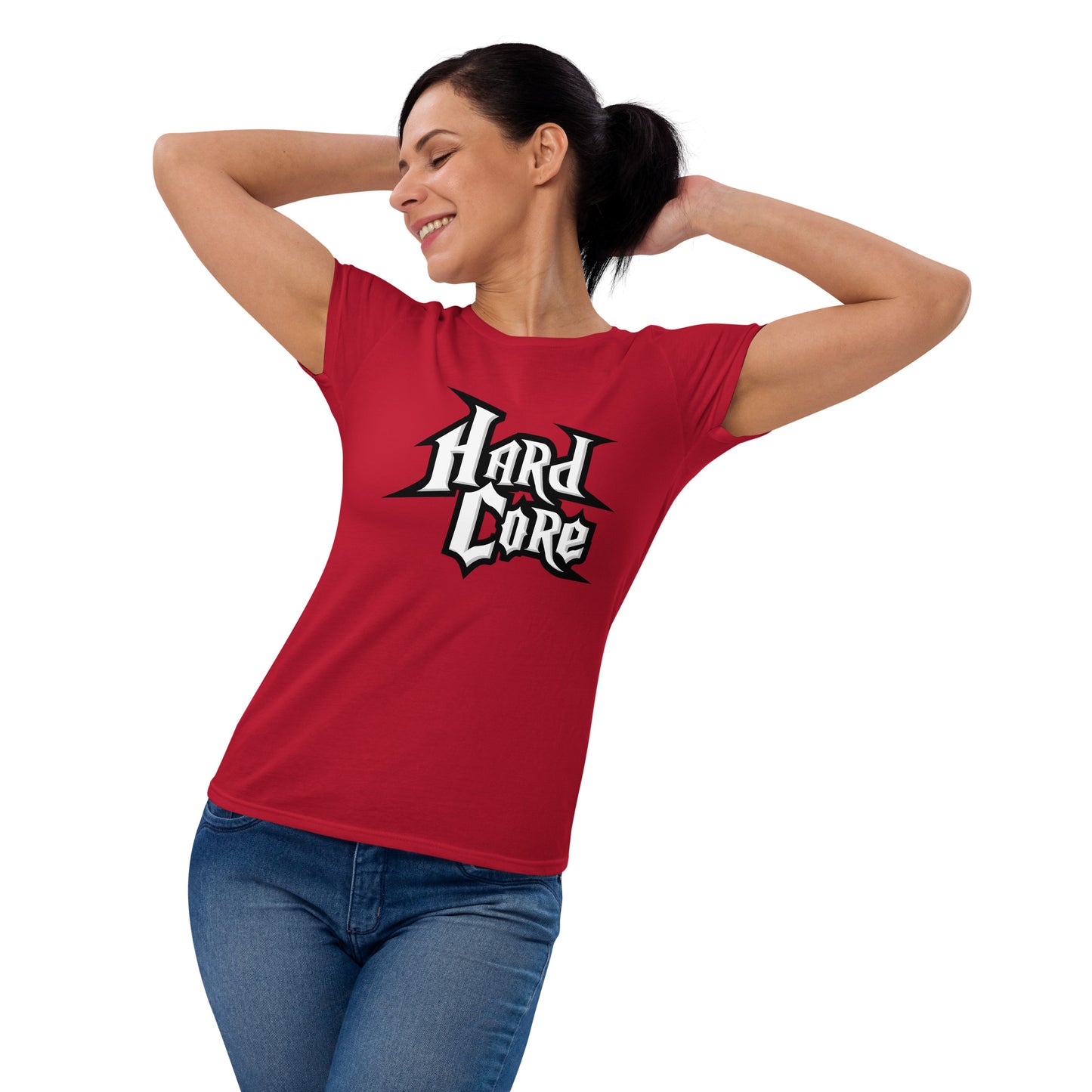 T-Shirt Women Hardcore ''GuitarHero'' (Red)