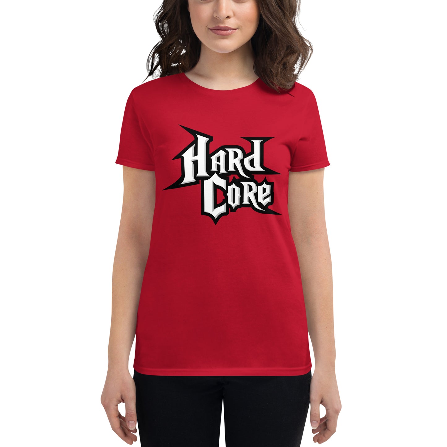 T-Shirt Women Hardcore ''GuitarHero'' (Red)